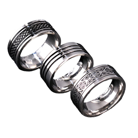 Mens Titanium Ring 8mm Stainless Steel